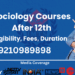 sociology Courses after 12th